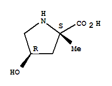 Structure of L-PROLINE,4-HYDROXY-2-METHYL-,TRANS-