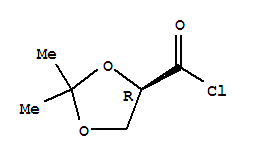 1,3-Dioxolane-4-carbonylchloride, 2,2-dimethyl-, (4R)-结构式