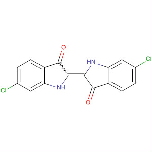 3H-Indol-3-one,6-chloro-2-(6-chloro-1,3-dihydro-3-oxo-2H-indol-2-ylidene)-1,2-dihydro-结构式