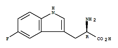 Structure of (R)-2-AMINO-3-(5-FLUORO-1H-INDOL-3-YL)-PROPIONIC ACID