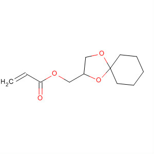 Structure of 2-Propenoic acid, 1,4-dioxaspiro[4.5]dec-2-ylmethyl ester