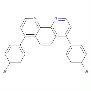 4,7-双(4-溴苯基)-1,10-菲咯啉结构式