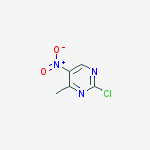 2-Chloro-4-methyl-5-nitropyrimidine结构式