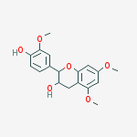 3,4'-Dihydroxy-3',5,7-trimethoxyflavan 的化学结构式