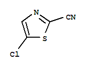 Structure of 2-Thiazolecarbonitrile,  5-chloro-