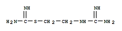 Structure of 2-[(AMINOIMINOMETHYL)AMINO]ETHYL CARBAMIMIDOTHIOIC ACID ESTER DIHYDROBROMIDE