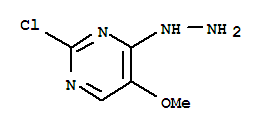 Structure of 2-Chloro-4-hydrazino-5-methoxy-pyrimidine