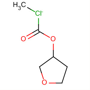 Structure of Carbonochloridic acid, tetrahydro-3-furanyl ester