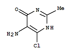 Structure of 5-AMINO-6-CHLORO-2-METHYL-4(1H)-PYRIMIDINONE