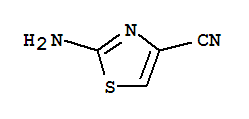 2-氨基噻唑-4-甲腈结构式
