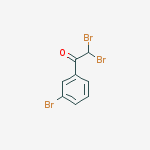 Structure of 2,2-DIBROMO-1-(3-BROMOPHENYL)ETHANONE