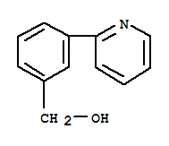 3-(3-Cyanopyridin-2-yl)benzyl alcohol结构式