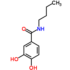 Structure of N-butyl-3,4-dihydroxybenzamide