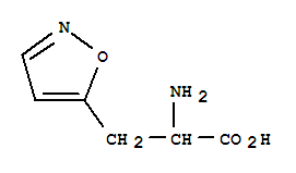 5-Isoxazolepropanoicacid, a-amino-结构式