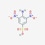 Structure of 4-amino-3,5-dinitrobenzenesulfonic acid