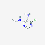 Structure of 6-chloro-N4-ethylpyrimidine-4,5-diamine