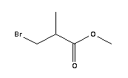 Structure of (S)-(-)-3-BROMOISOBUTYRIC ACID METHYL ESTER