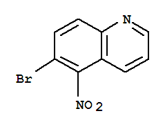 6-溴-5-硝基喹啉结构式