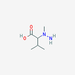 Structure of 2-[amino(methyl)amino]-3-methylbutanoic acid