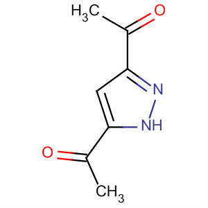 Structure of 1H-Pyrazole, 3,5-diacetyl-