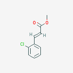 Structure of 2-Propenoic acid, 3-(2-chlorophenyl)-, methyl ester, (2E)-