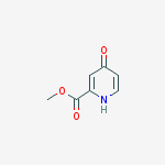 2-PYRIDINECARBOXYLIC ACID 1,4-DIHYDRO-4-OXO-,METHYL ESTER结构式