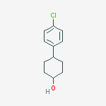 Structure of Cyclohexanol, 4-(4-chlorophenyl)-, trans-