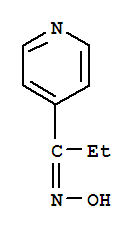 Structure of 1-Propanone,1-(4-pyridinyl)-, oxime