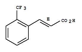Structure of 2-(TRIFLUOROMETHYL)CINNAMIC ACID