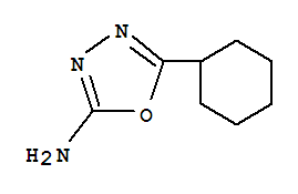 5-cyclohexyl-1,3,4-oxadiazol-2-amine结构式
