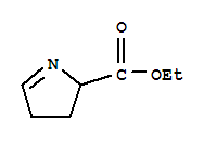 2H-Pyrrole-2-carboxylicacid, 3,4-dihydro-, ethyl ester结构式