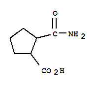 CYCLOPENTANECARBOXYLIC ACID 2-(AMINOCARBONYL)-结构式
