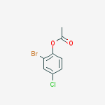2-bromo-4-chlorophenyl acetate结构式