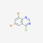 Structure of 6,8-DIBROMO-4-CHLORO-QUINAZOLINE