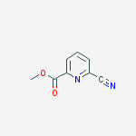 Structure of 6-CYANO-2-PYRIDINE CARBOXYLIC ACID METHYL ESTER