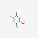 2-Bromo-4-chloro-5-methoxyaniline结构式