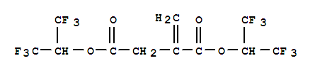 Structure of BIS(HEXAFLUOROISOPROPYL)ITACONATE