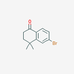 Structure of 6-broMo-4,4-diMethyl-3,4-dihydronaphthalen-1(2H)-one
