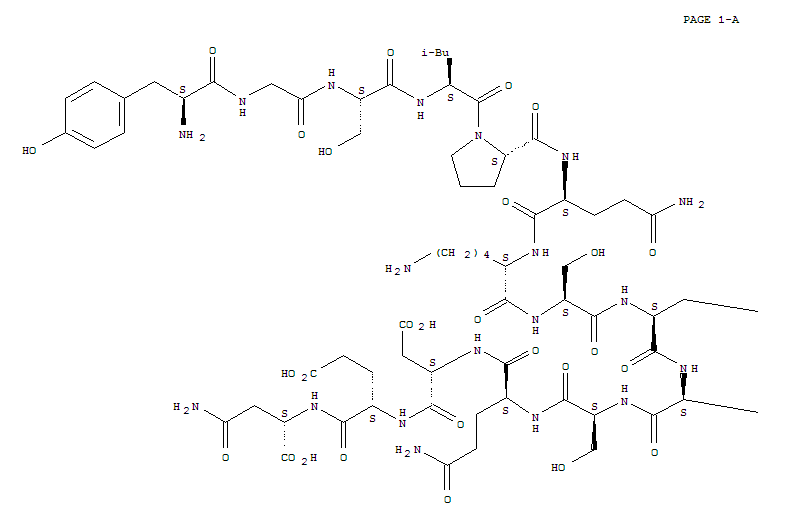 Structure of TYR-GLY-SER-LEU-PRO-GLN-LYS-SER-GLN-ARG-SER-GLN-ASP-GLU-ASN