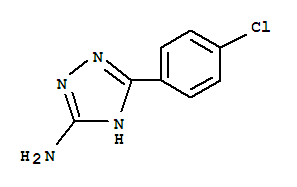 5-(4-Chloro-phenyl)-4H-[1,2,4]triazol-3-ylamine结构式