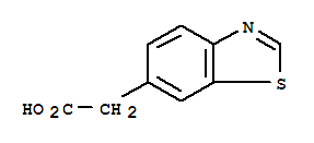 6-BENZO[D]THIAZOLEACETIC ACID结构式