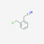 Structure of 2-(Cyanomethyl)benzyl chloride