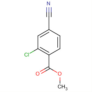 Structure of Benzoic acid, 2-chloro-4-cyano-, methyl ester