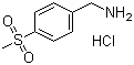 4-(甲磺酰基)苄胺盐酸盐结构式