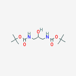 Structure of Tert-butyl N-[2-hydroxy-3-[(2-methylpropan-2-yl)oxycarbonylamino]propyl]carbamate