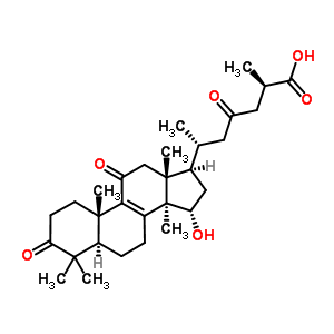 Ganolucidic acid A结构式