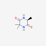 Structure of (6S)-3,3,6-TRIMETHYLPIPERAZINE-2,5-DIONE