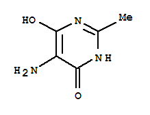 5-氨基-4,6-二羟基-2-甲基嘧啶结构式