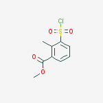 Structure of 3-(CHLOROSULFONYL)-2-METHYLBENZOIC ACID METHYL ESTER