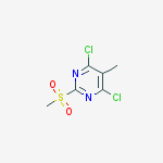 Structure of PYRIMIDINE, 4,6-DICHLORO-5-METHYL-2-(METHYLSULFONYL)-